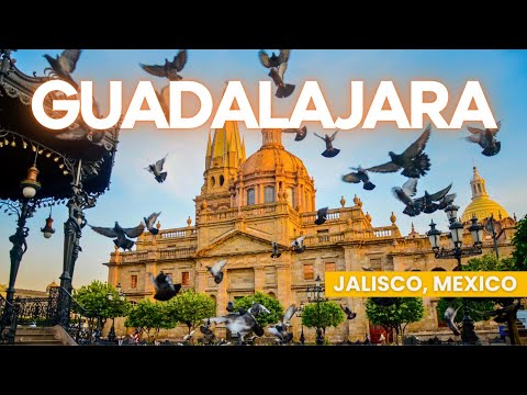 Guadalajara cathedral and city skyline
